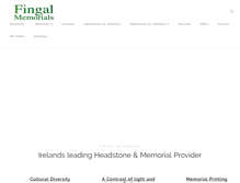 Tablet Screenshot of fingalmemorials.ie